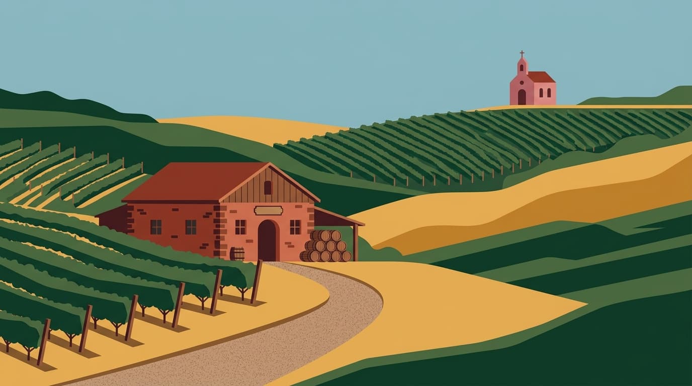 Ilustração de capa do post sobre o Vale Trentino em Caxias do Sul